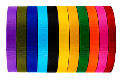 Fitas de poliéster coloridas